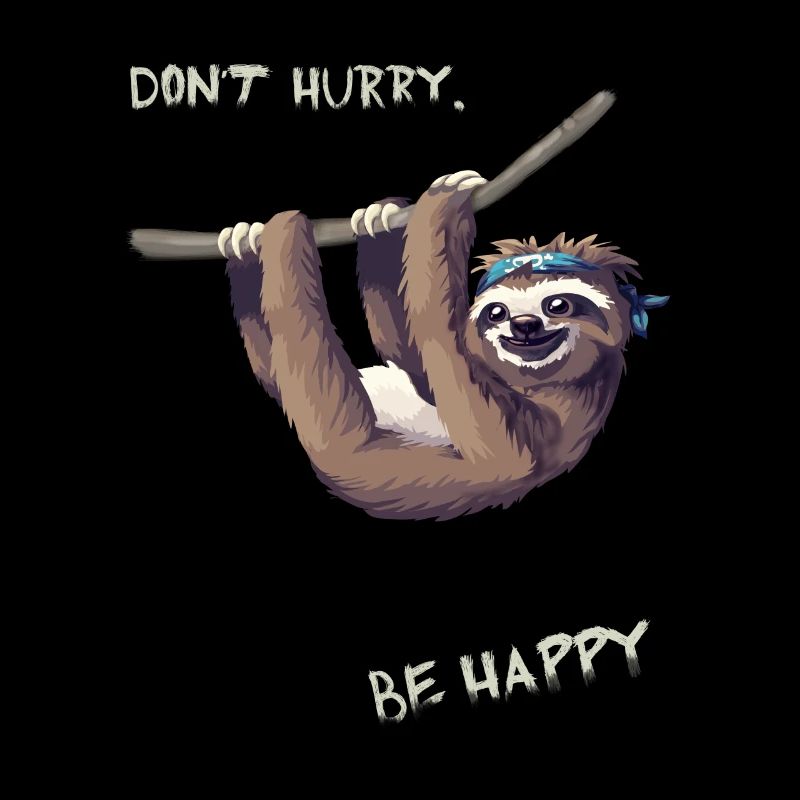 Faultier abhängen chillen fun Humor Nerd langsam l
