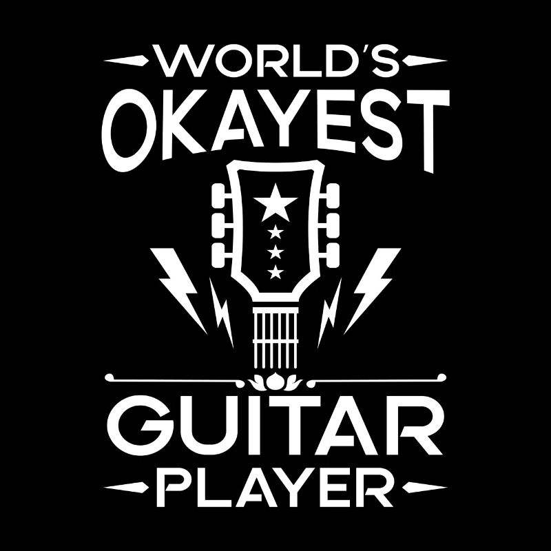 World's Okayest Guitar Player - cool band gift