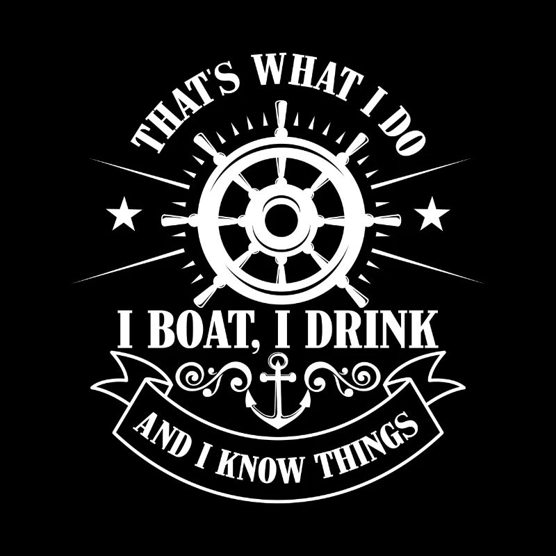 That's what i do, boat, drink and know things