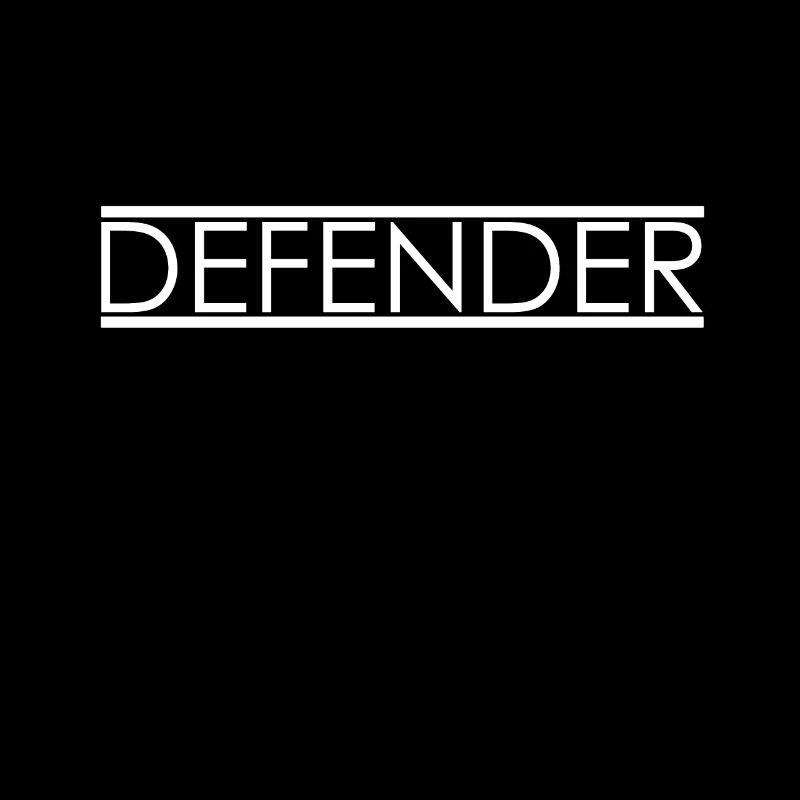 Defender Linien Schriftzug
