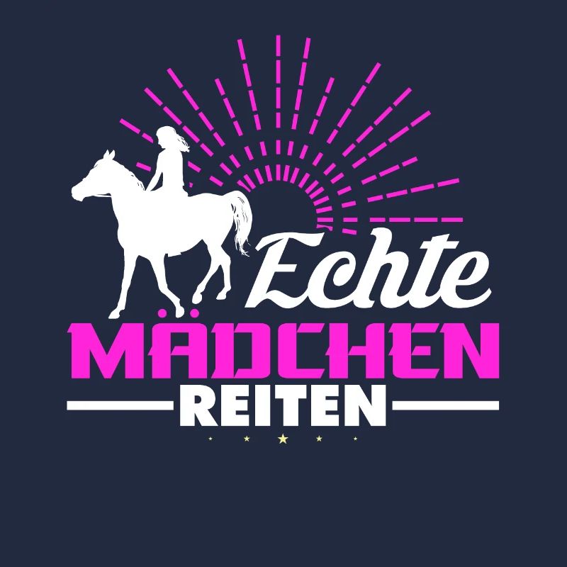 Echte Mädchen reiten