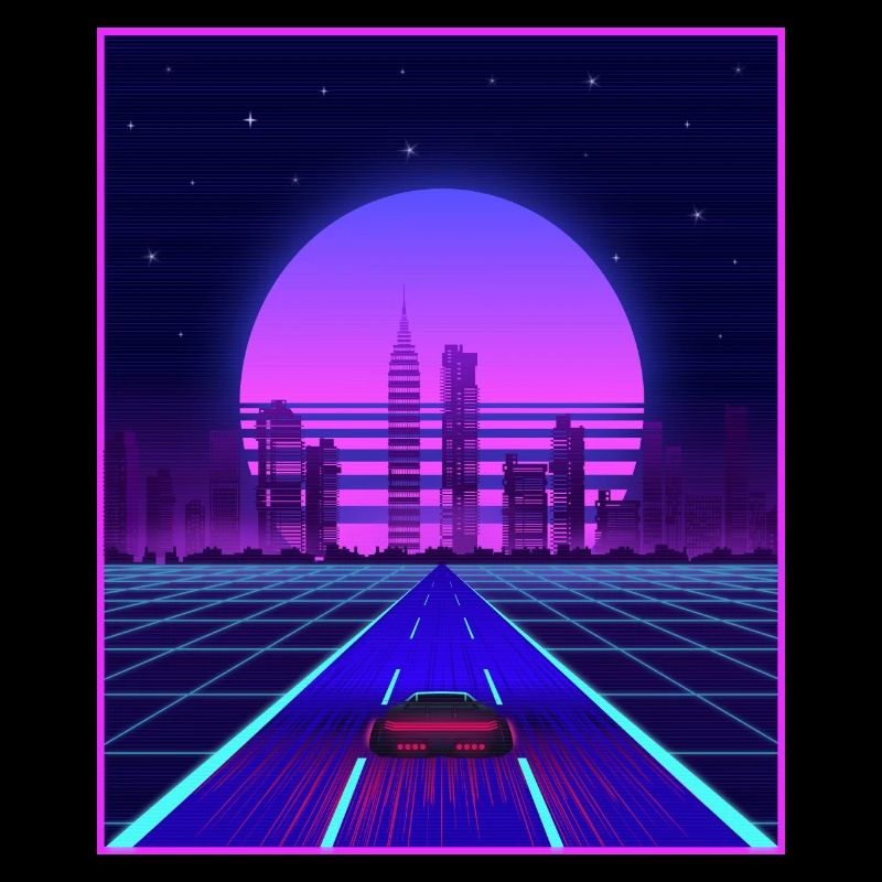 Synthwave Aesthetic Vaporwave Retro 80s 90s Auto