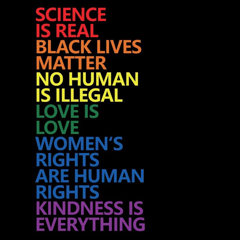 La science est un vrai Black Lives Matter LGBT Pride BLM