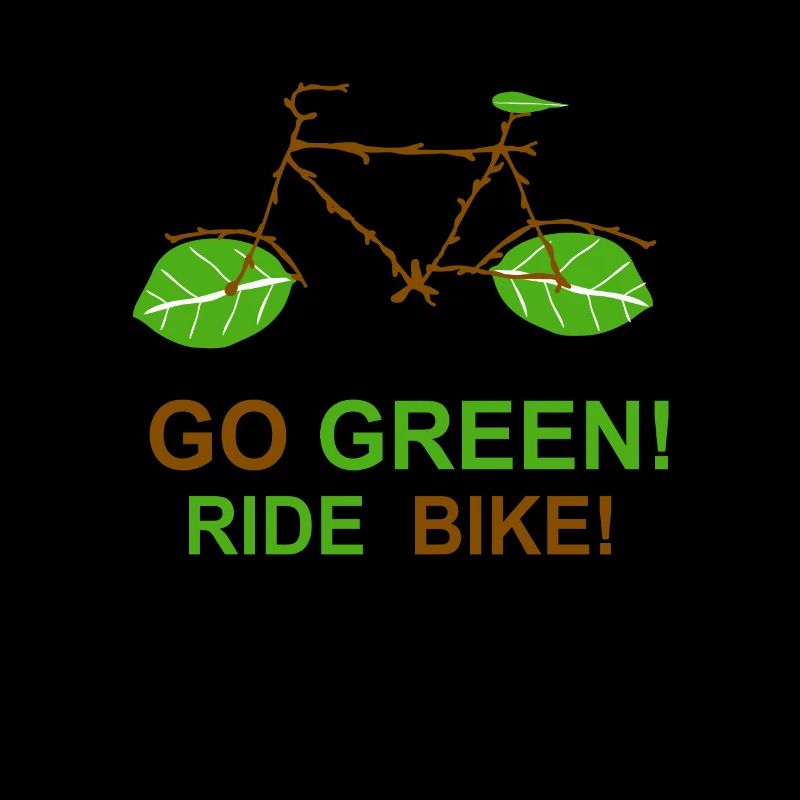 Go Green environmental protection climate protection bicycle environment