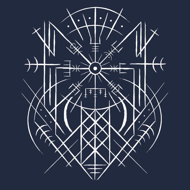 Vegvisir Runic Compass Celtes Viking Web Wyrd
