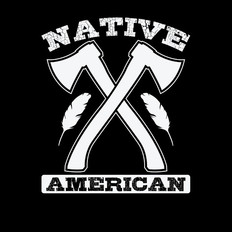 Indianer Native American Axt und Federn