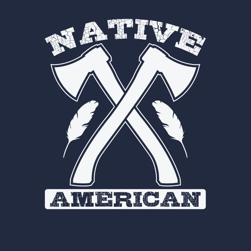 Native American Axe and Feathers