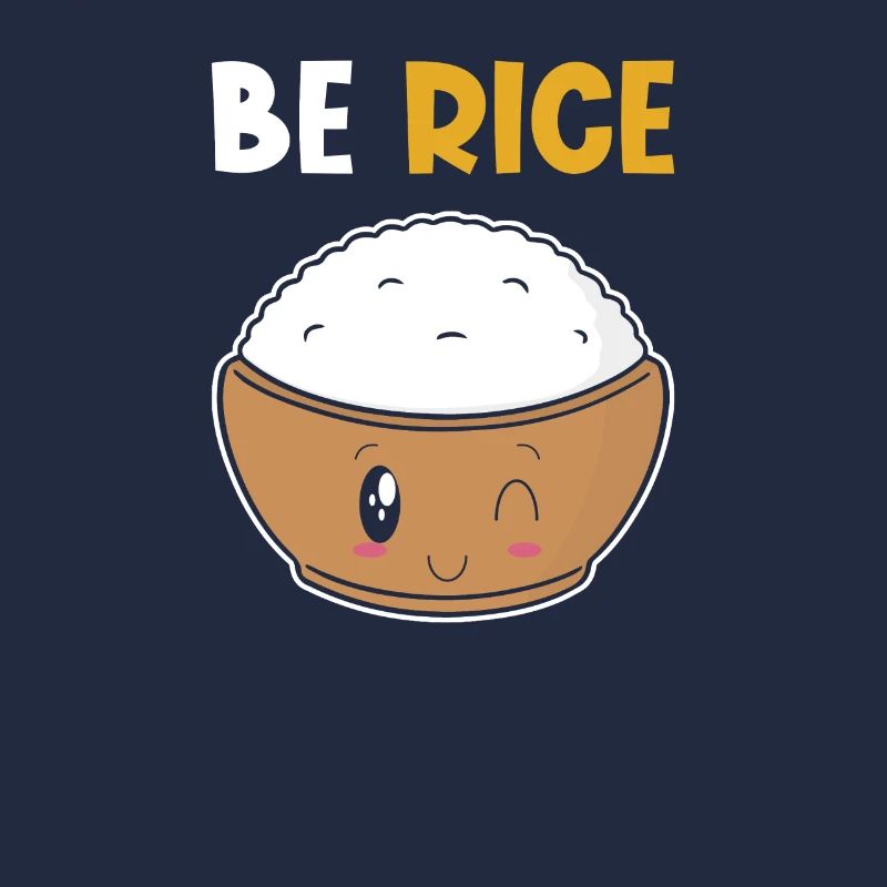 Kawaii riz drôle de jeu de mots riz