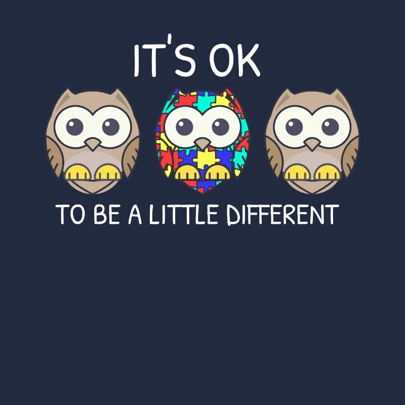 It's ok to be different Eule Asperger Autismus