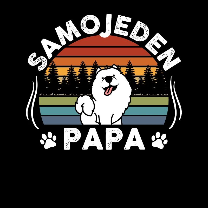 Samojede Samojeden Papa Samojedenhunde Cadeau
