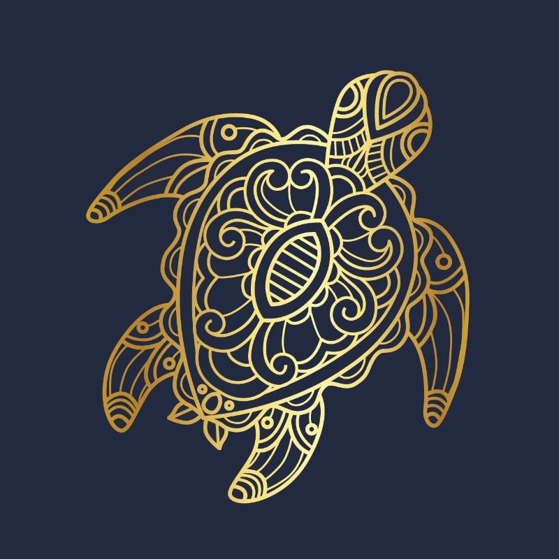 Turtle Tribal Art Drawing