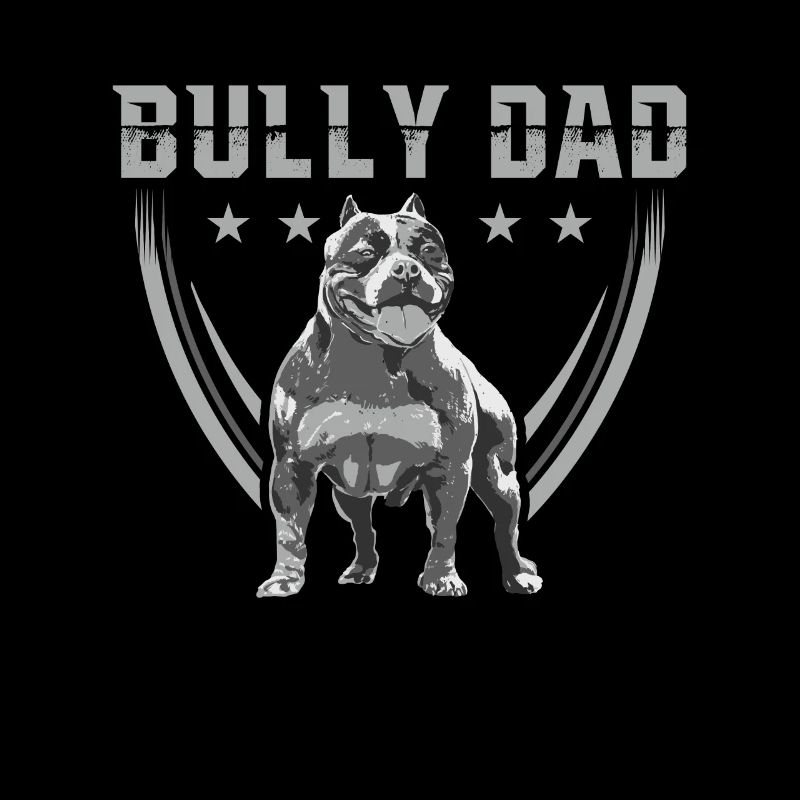 Bully Dad American Bully Hundebesitzer Geschenk