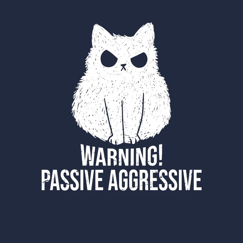 Avertissement de chat Passif Agressif