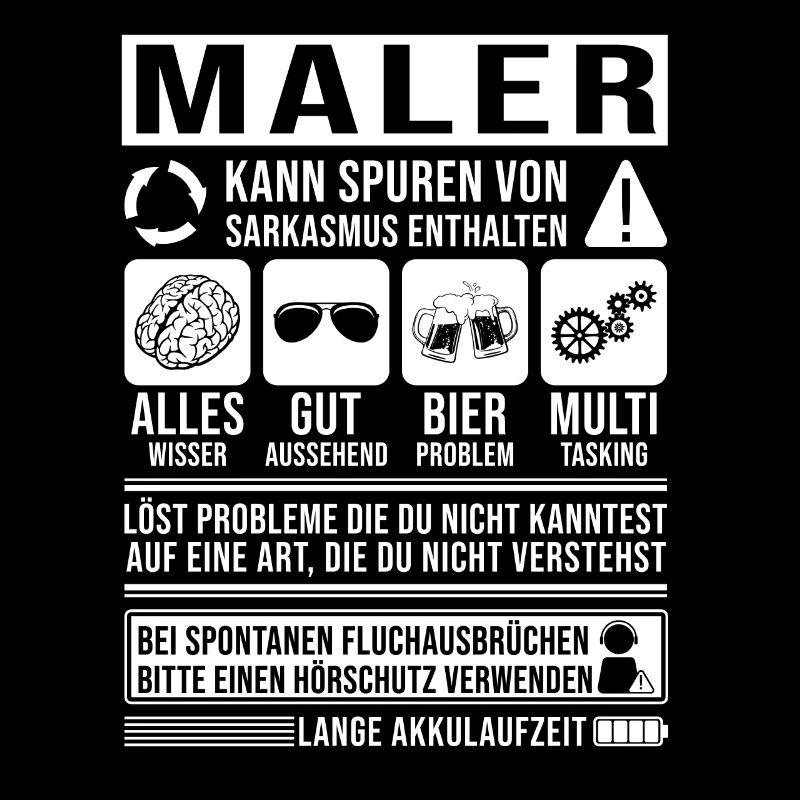 Maler Spruch lustig