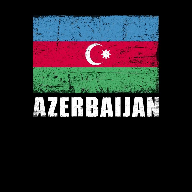 Drapeau de l’Azerbaïdjan Grunge Drapeau de l’Azerbaïdjan
