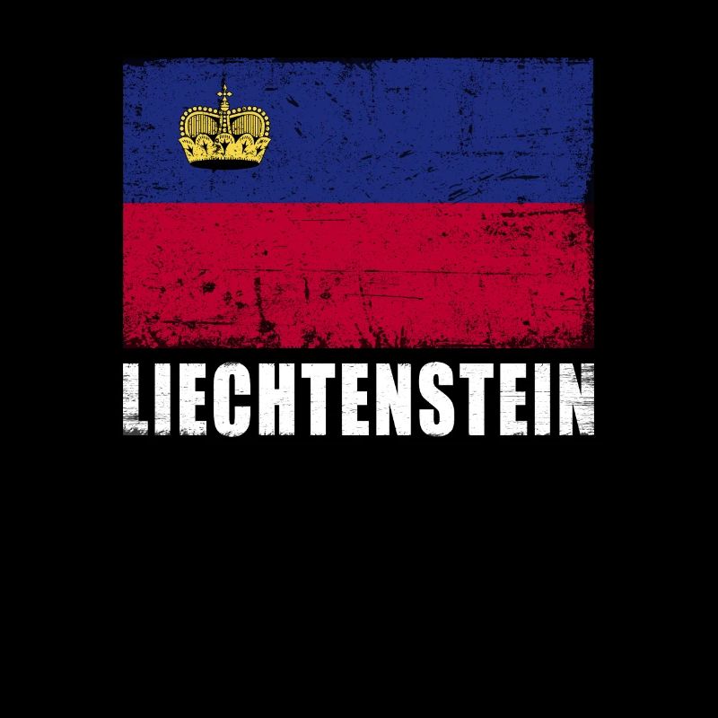 Drapeau du Liechtenstein Grunge Drapeau du Liechtenstein