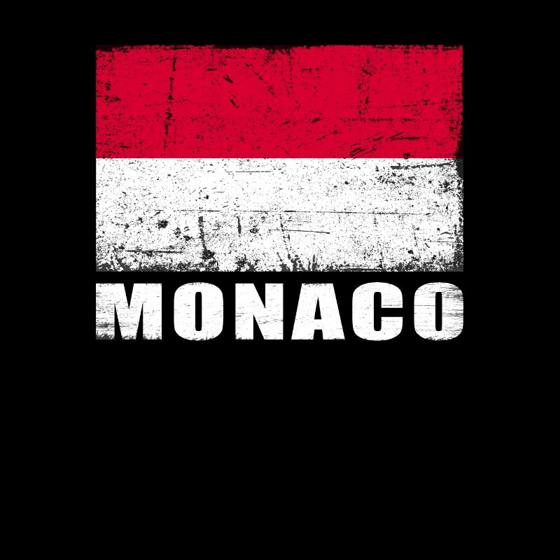 Monaco Flag Grunge Monaco Flag