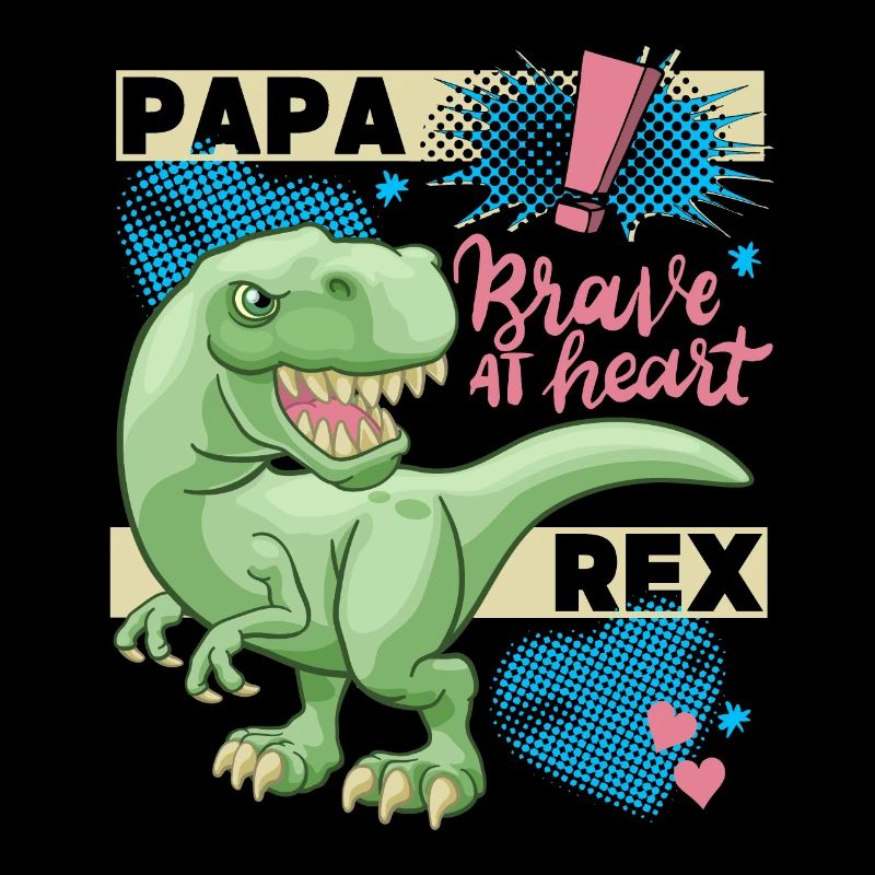 Papa-Dinosaurier, Dad-Daddy-Dino, lustiger Spruch