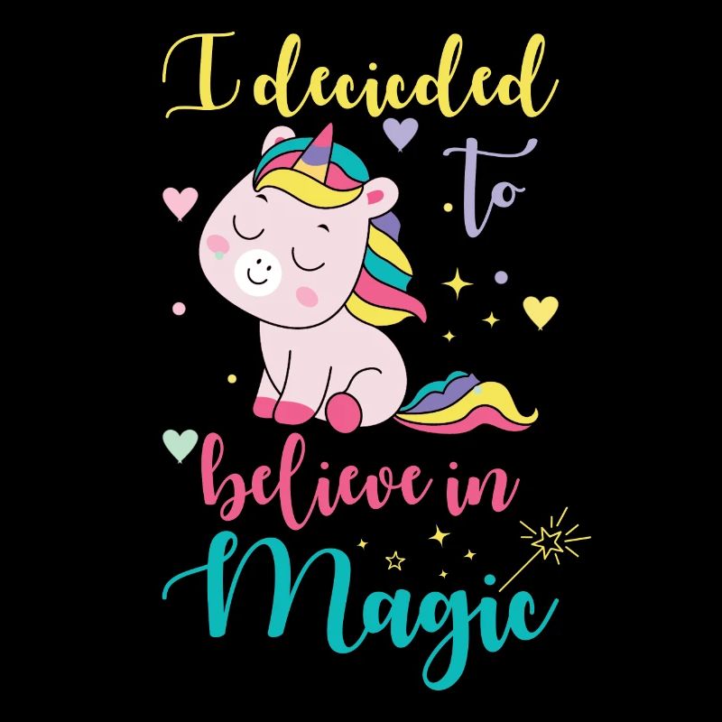 Einhorn Glaube An Die Magie Spruch Einhorn