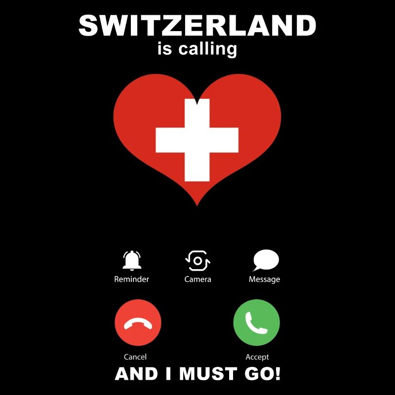 Schweiz is calling Schweiz Herz Souvenir