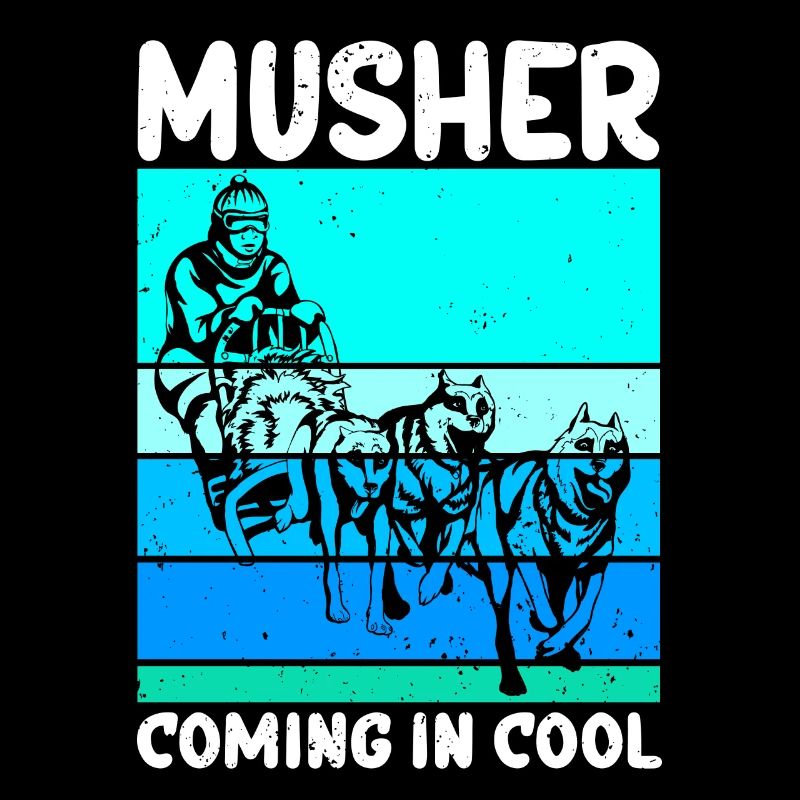 Mushing Dog Sled Dogs Gift