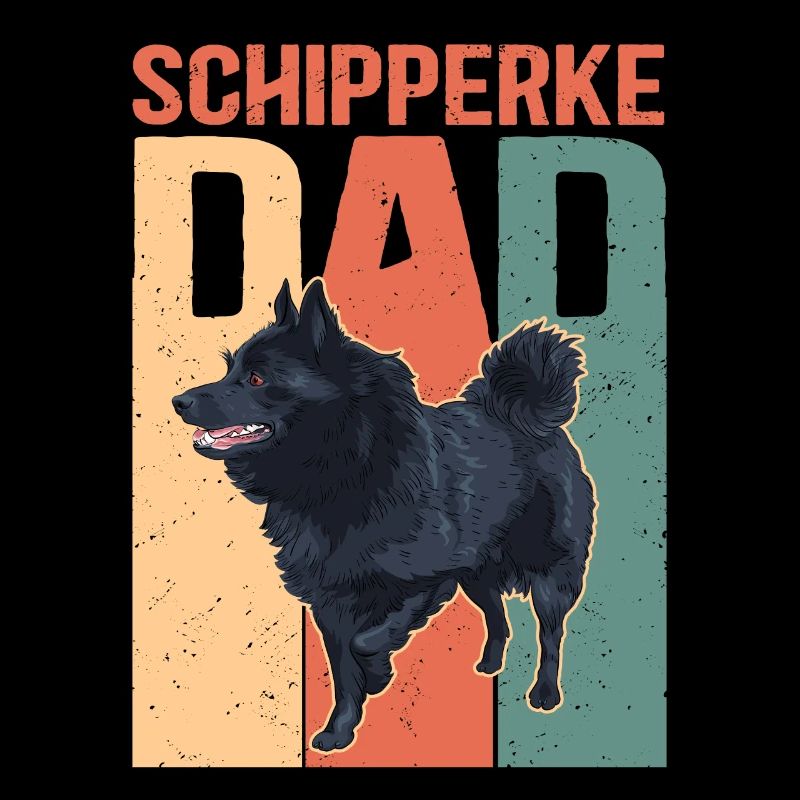 Schipperke Dad Dog Owner Dog Papa Gift