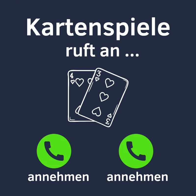 Kartenspiele ruft an - annehmen oder annehmen?