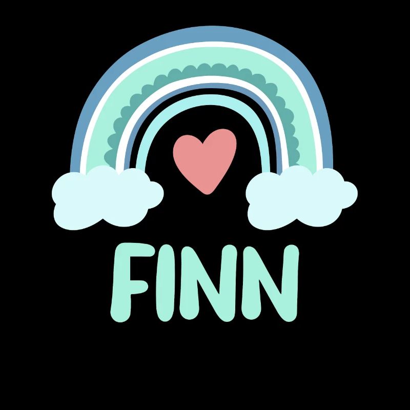 Finn Name Regenbogen Baby