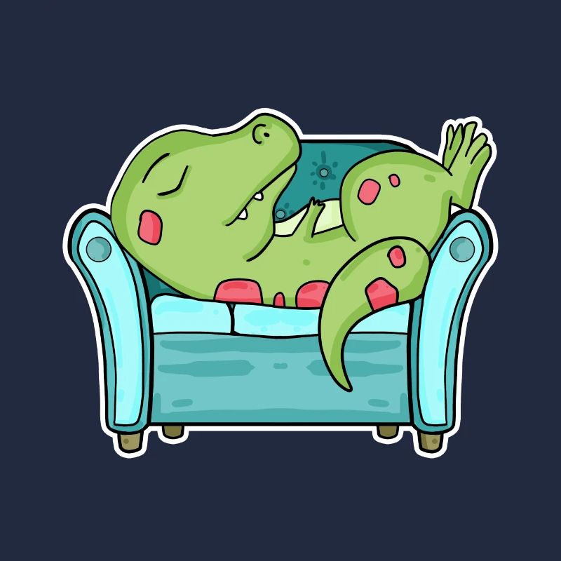 Dinosaurier Bett Schlafen Müde