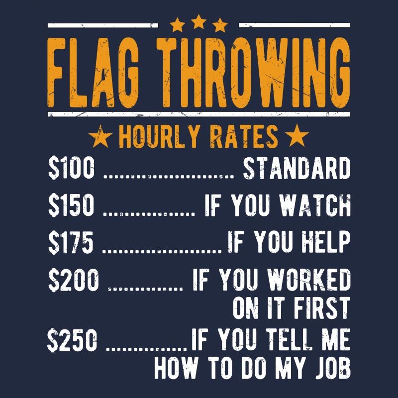 Salaire horaire de lancer de drapeau
