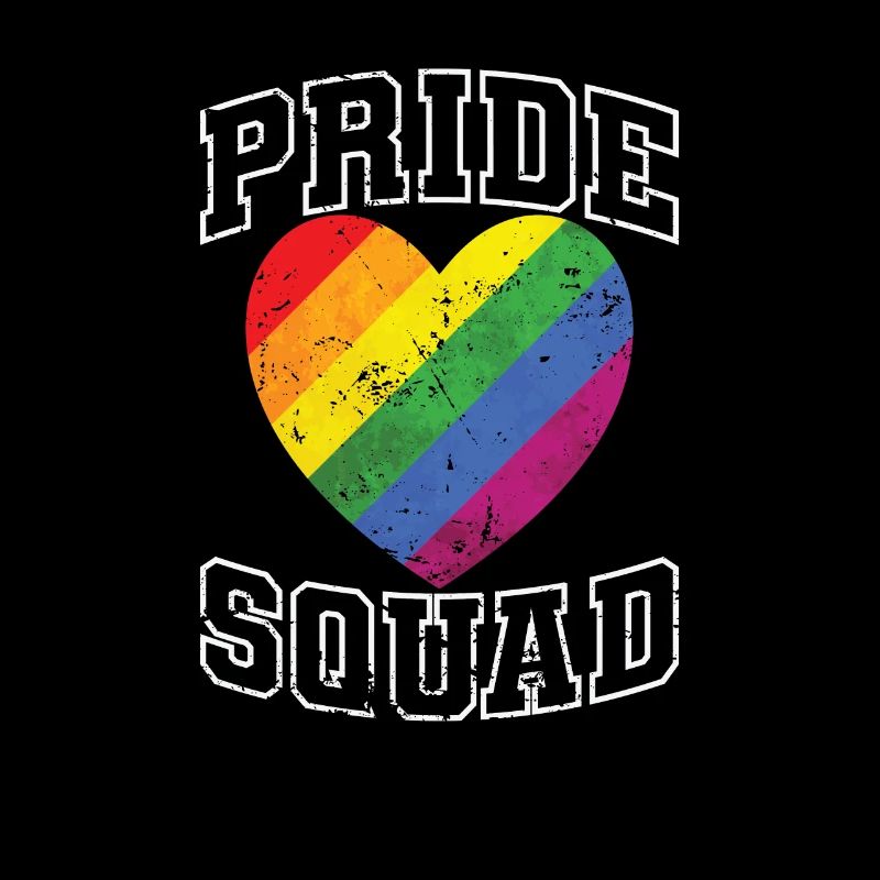 Pride Squad LGBT tolerance rainbow colors