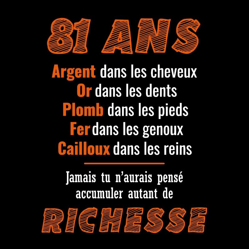 81 Ans Anniversaire Drôle Idée Cadeau