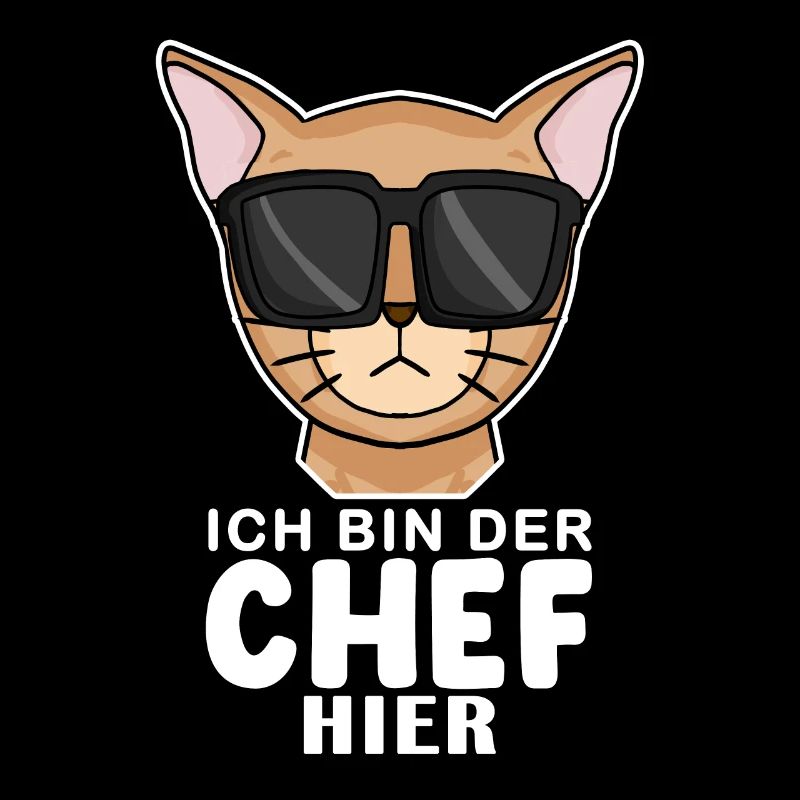 coole Katze - Abessinierkatze Katze Spruch
