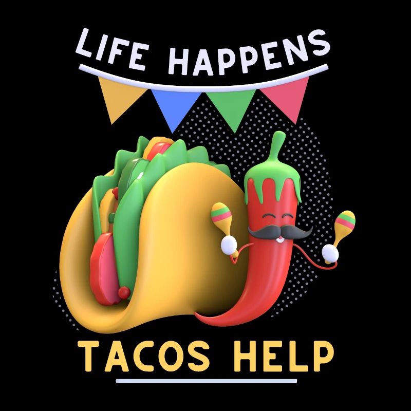 Funny Mexican Taco, Pepperoni 3D Tacos