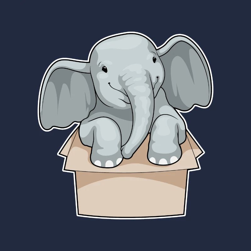 Elefant Karton