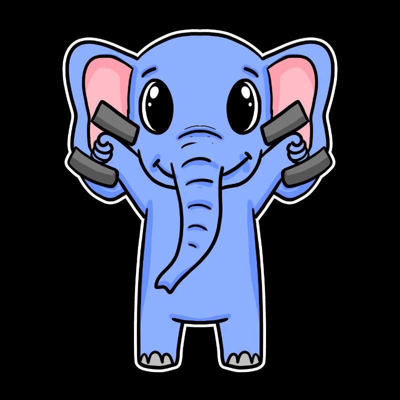 Elephant Dumbbell Training Strength Training Fitness