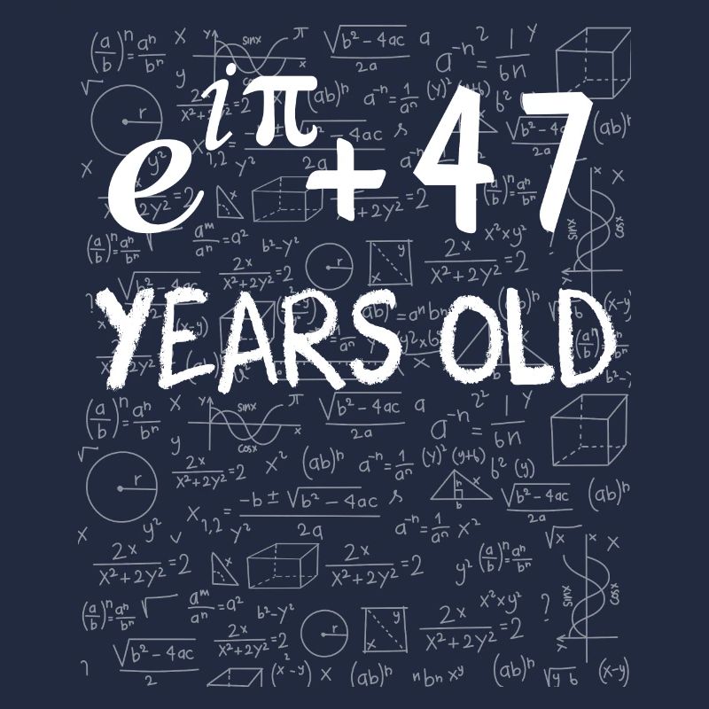 46th Birthday 46 Years Euler Identity Math Gift