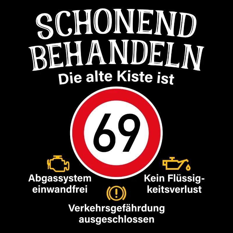 69. Geburtstag Schonend Behandeln 69 Alte Kiste 69
