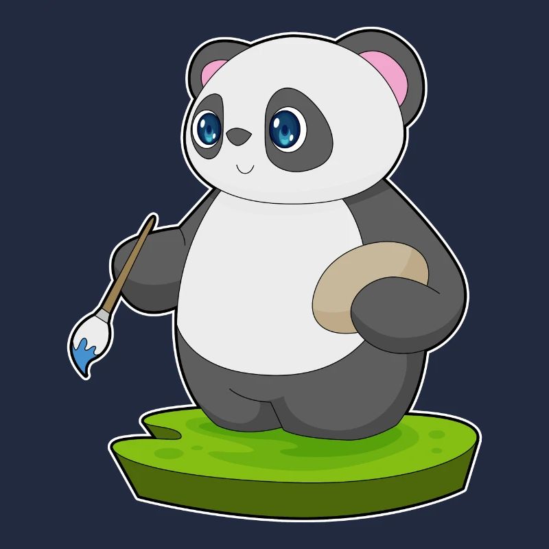 Panda Malen Pinsel