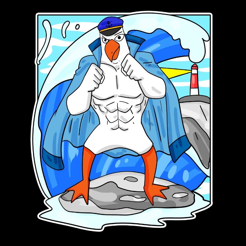Muscles Seagull Sea North Sea Gift
