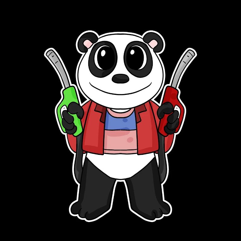 Préposé à la station-service Panda station-service