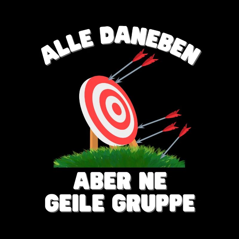 Lustiger Spruch Bogenschießen Gruppe Bogensport