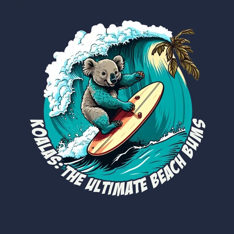 Beach Bums Koala s’amuse à surfer