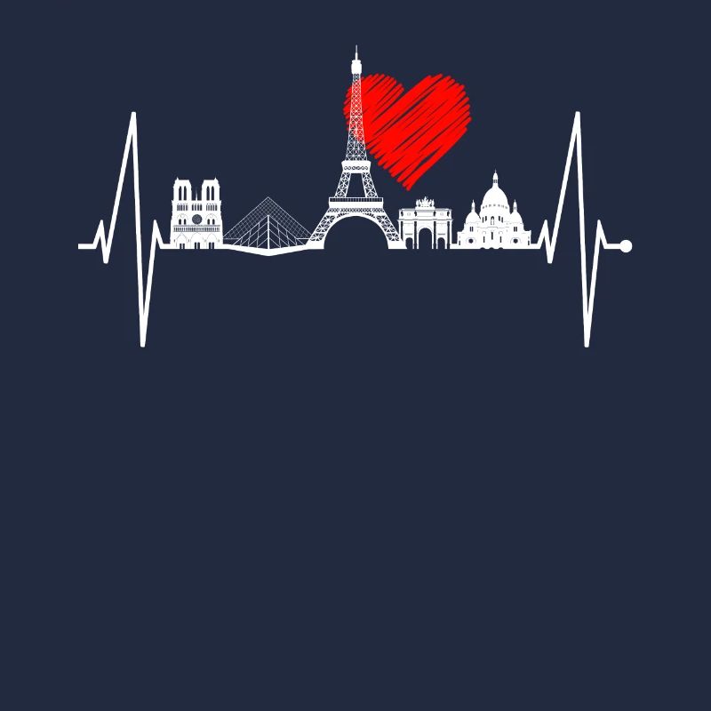 Paris Skyline Herzschlag Eiffelturm Frankreich