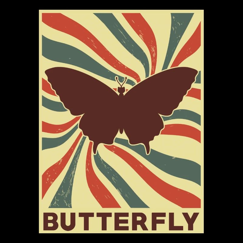 Schmetterling Retro Vintage