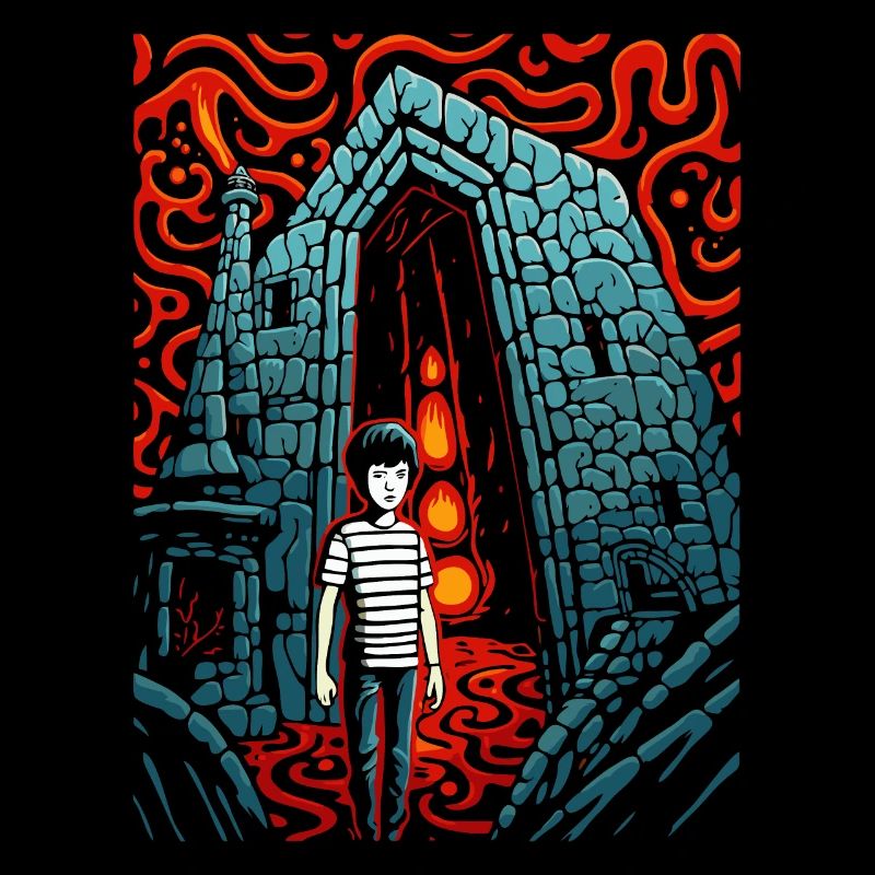 L’enfant perdu dans le donjon sombre