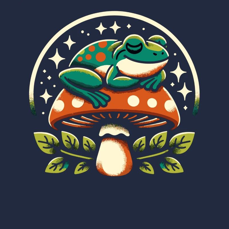 Cottagecore Esthétique Grenouille Champignon Forêt