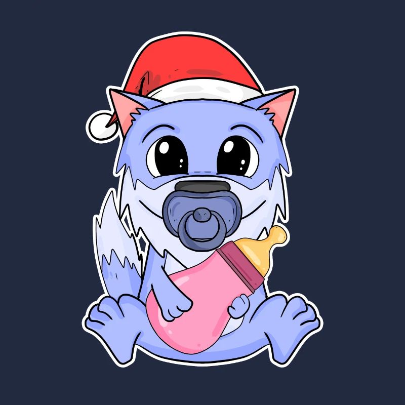 Bébé loup Noël