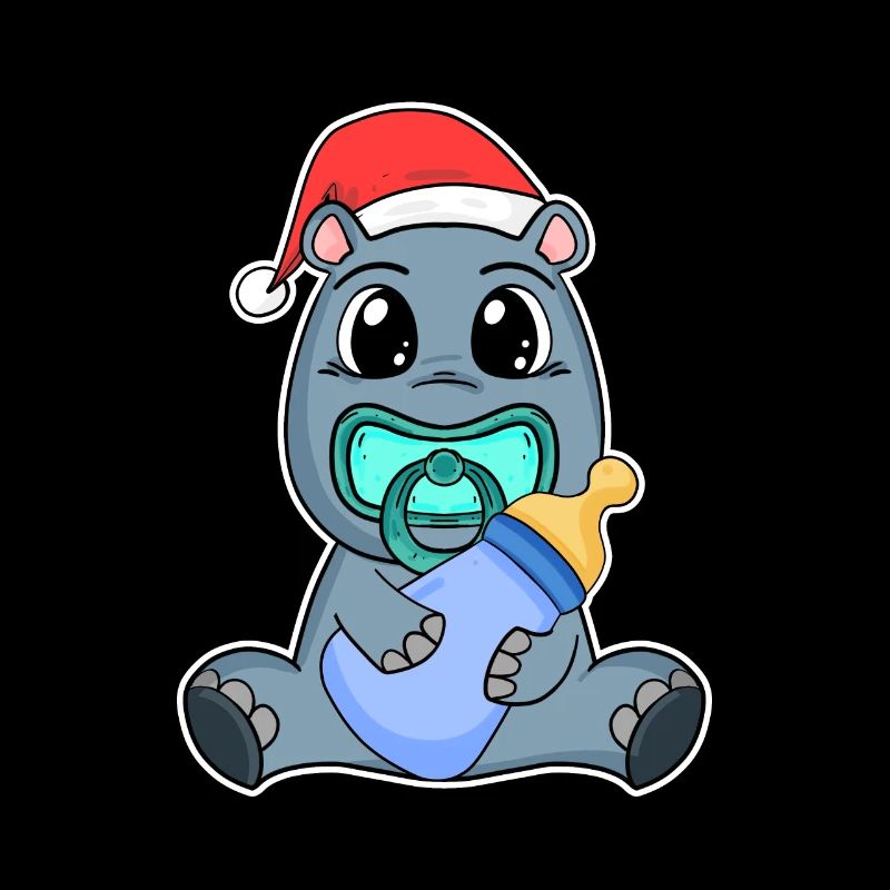 Hippopotame Bébé Noël