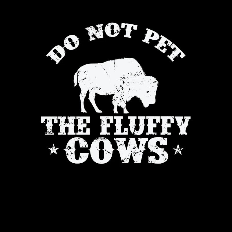 Ne caressez pas l’animal Bison Fluffy Cows